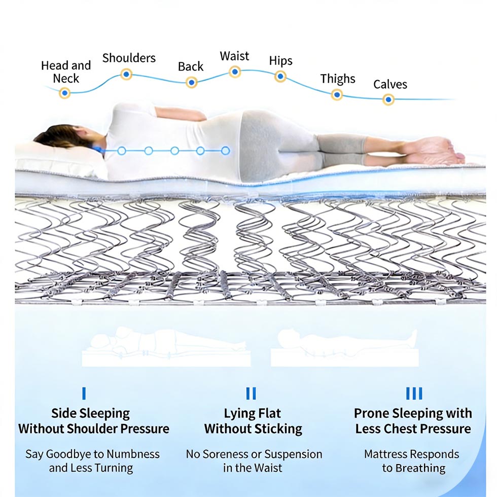 High Density Foam And Spring Hybrid Mattress